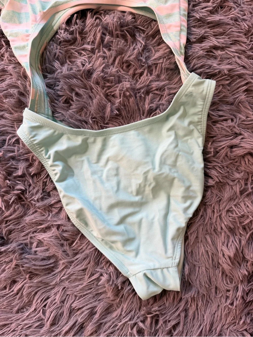 Salt Life blue and White Striped One-Piece Cutout Swimsuit